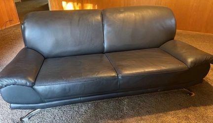 Black Leather Sofa