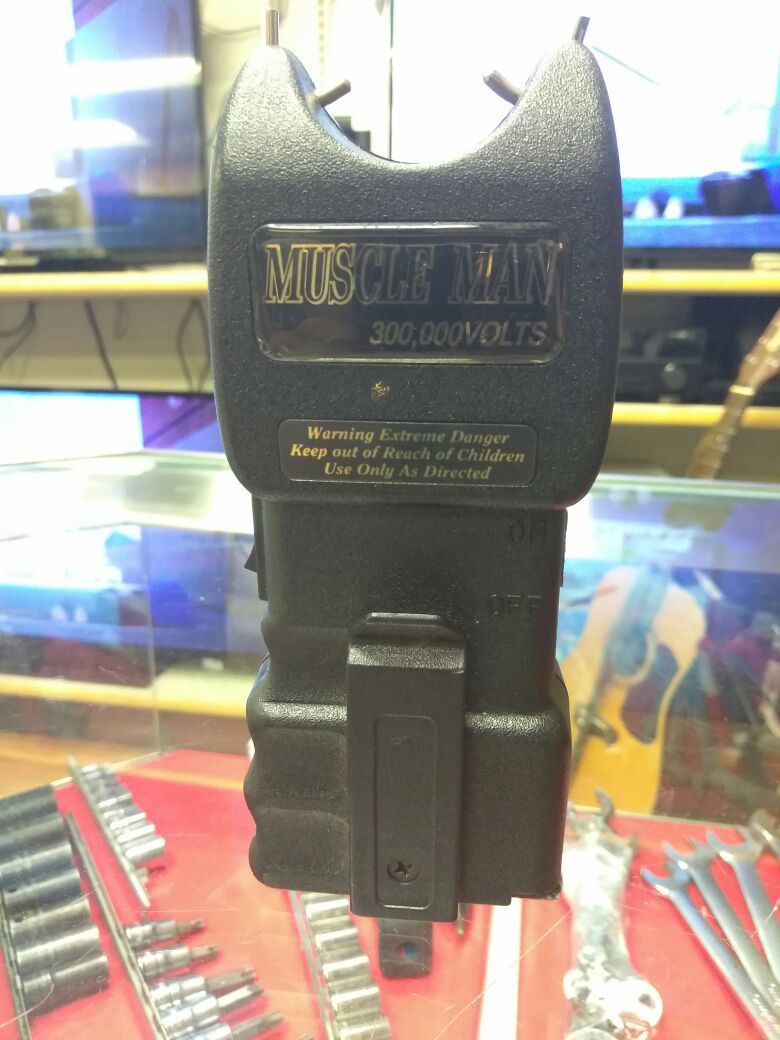 Muscle Man. 300,000v Taser