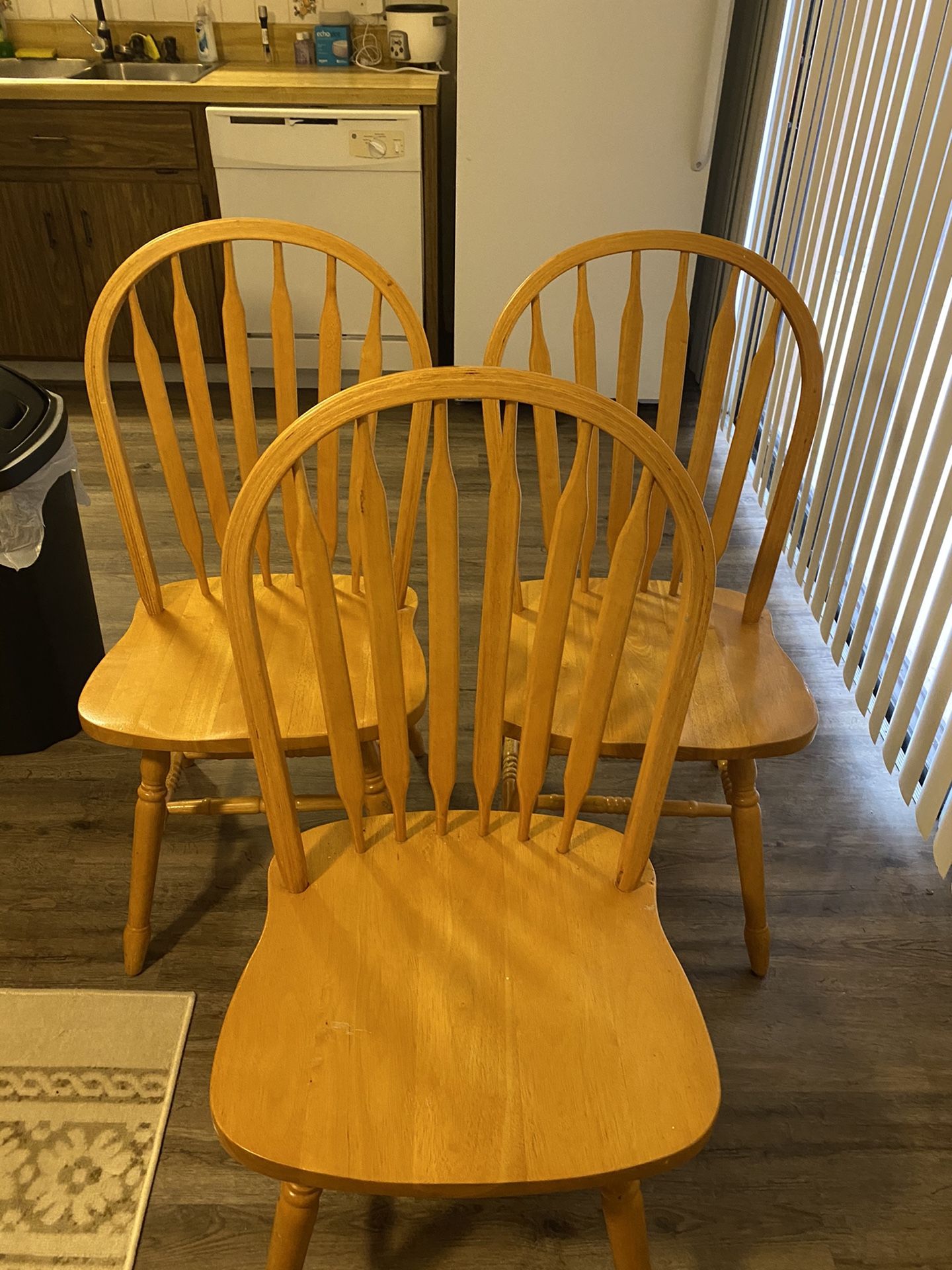 (3) Oakwood Chairs $20