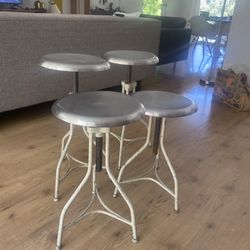 Retro Bar Stool Also Used As A Small Table