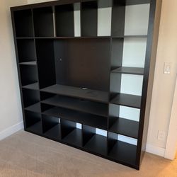 Expedit IKEA Bookshelf TV Stand - black