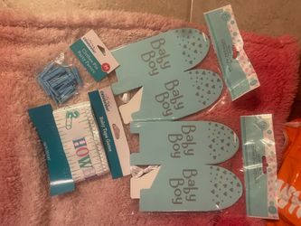 Boy baby shower items