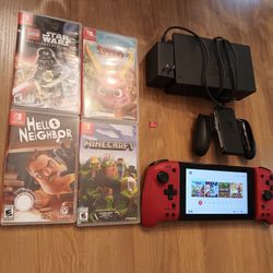 Nintendo Switch, 4 Games, Carrying Case 
