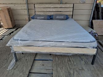 COLCHÓN CON CAMA CON PLATAFORMA  QUEEN  📦
