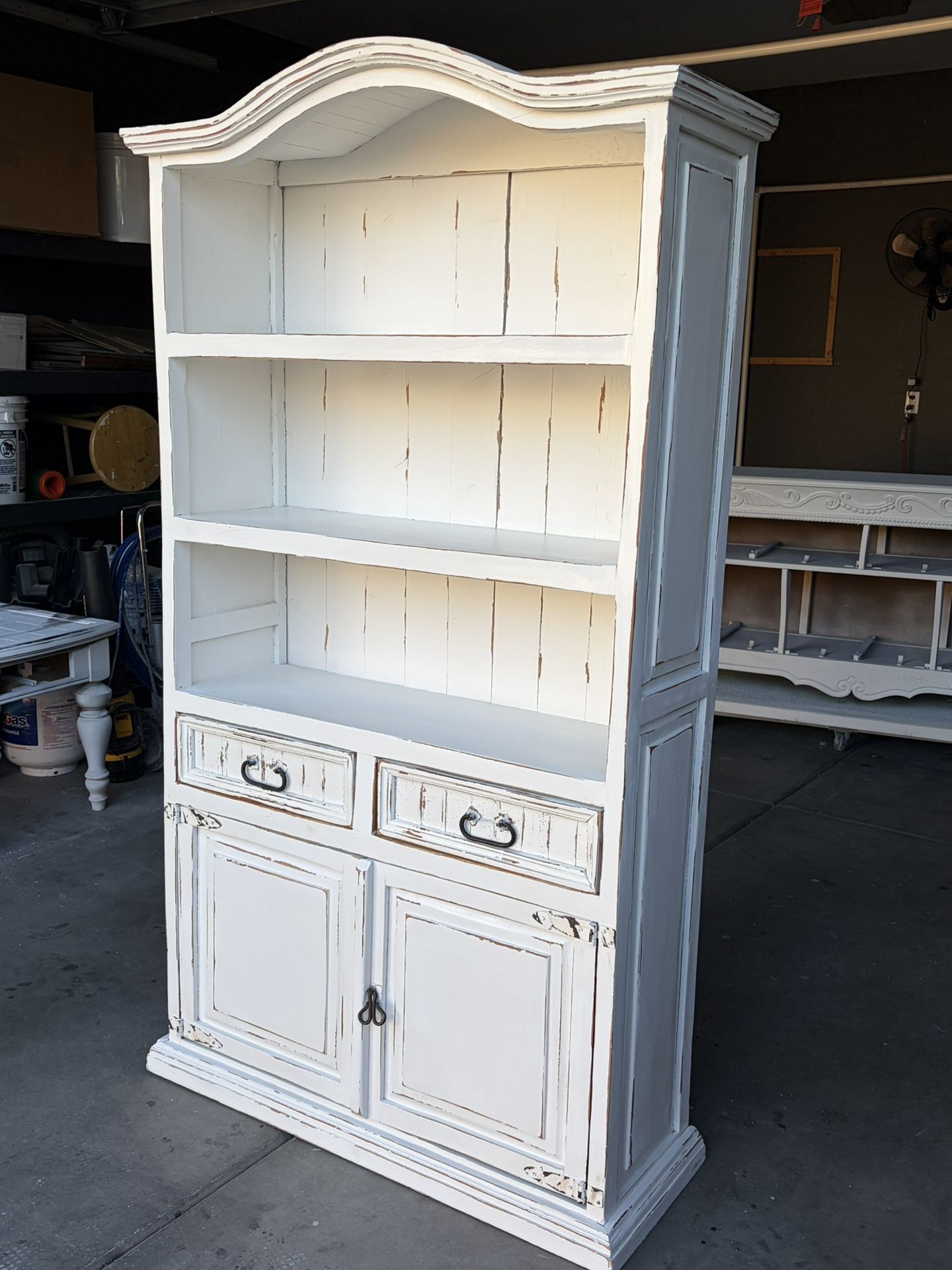 SOLID PINE RUSTIC IS BOOKCASES, HUTCH OR DISPLAY CASE