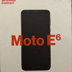 Brand New Never Used Prepaid Moto E6