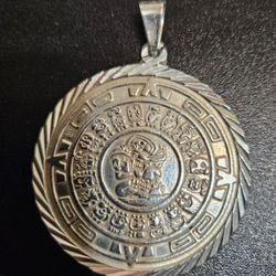 Silver Mayan Pendant 