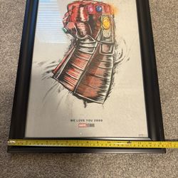 Framed Avengers Collectors Poster