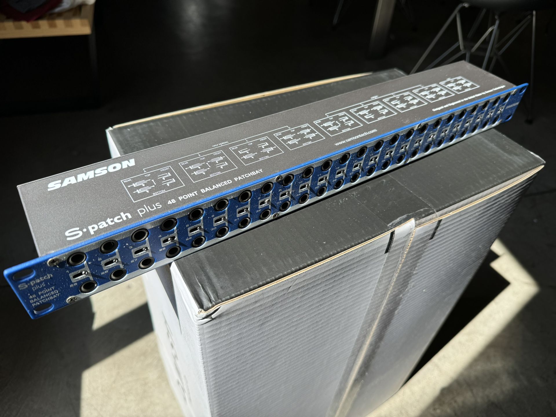 Samson S-Patch Plus 48-Point Balanced Patchbay for Sale in Long