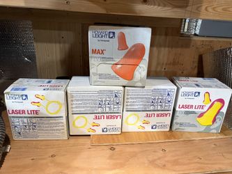 Foam Earplugs - Lot of 5 Boxes, 1,000 Pair - Howard Leight MAX & Laser Lite