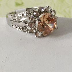 Champagne Cocktail Ring, Size 7