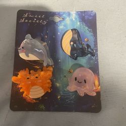 Sea Creature Hair Clips