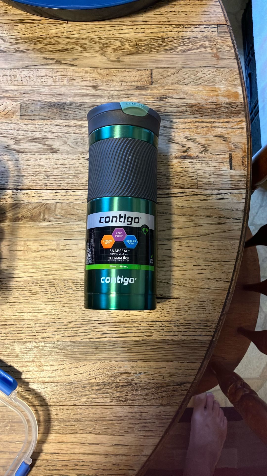 Contigo Byron Vacuum-Insulated Stainless Steel Travel Mug with Leak-Proof Lid, Reusable Coffee Cup or Water Bottle, BPA-Free, 20oz - Compare @$20