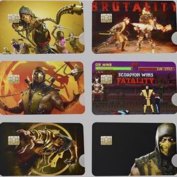 Scorpion Mortal Kombat Bank Card Skins Credit Card Skins Sticker