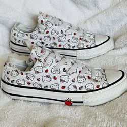 Girls Hello Kitty Converse Shoes