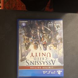 PS4 Game Assassins Creed Unity Limited Edition 