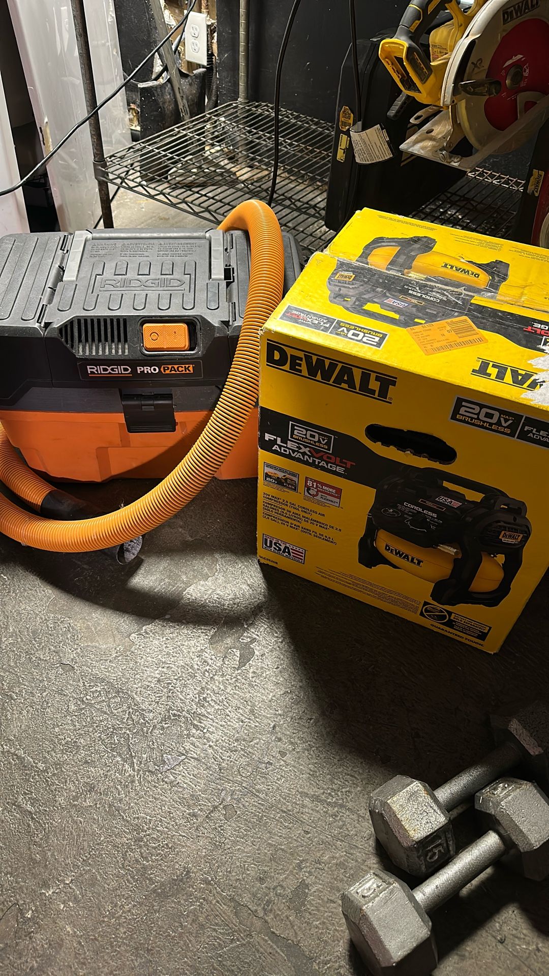 Dewalt Flexvolt Cordless Air Compressor 20v
