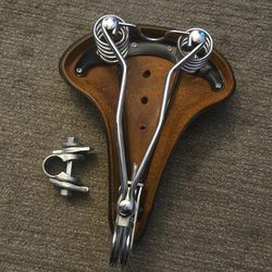 Saddle seat bike with clamp