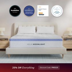 Helix Hospitality Luxe 13.5" Mattress Queen / GlacioTex ™ / Luxe Layer