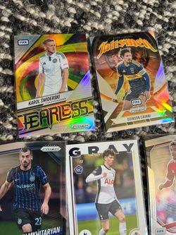 Chelsea Madrid Barcelona etc soccer card panini prizm 2026 lot F