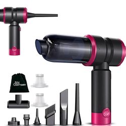 Brand New    Handheld Car Vacuum with 15000PA Power, 4 in 1 Small Powerful Cordless Vacuum Cleaner & Air Duster with 2000mAh Battery, Rechargeable Por