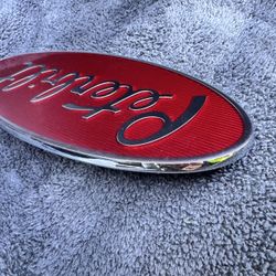 Peterbilt Motors Truck 8" OEM Factory Nameplate Emblem  w/ Push-On Nuts