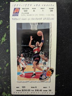 Suns Jason Kidd Game Ticket 