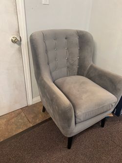 Nice Gray Wing Chair