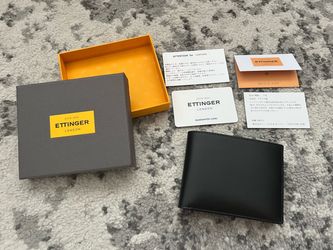 Ettinger Bridle Hide Leather Billfold Bifold Wallet with 3 CC and Coin Purse