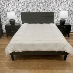 Brand New Staged Furniture Queen Size Bed Frame + Mattress 