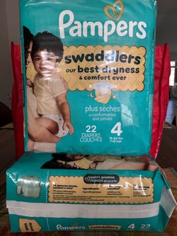 Pampers Swaddlers diapers - size 4