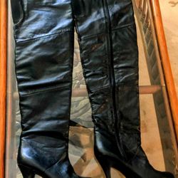 Thigh High Leather Boots