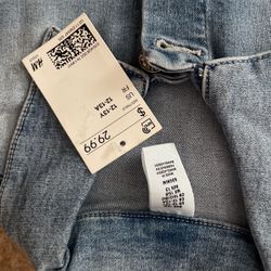 Girls H&M Fitted Denim Jacket