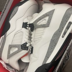 Jordan 4 White Cement 