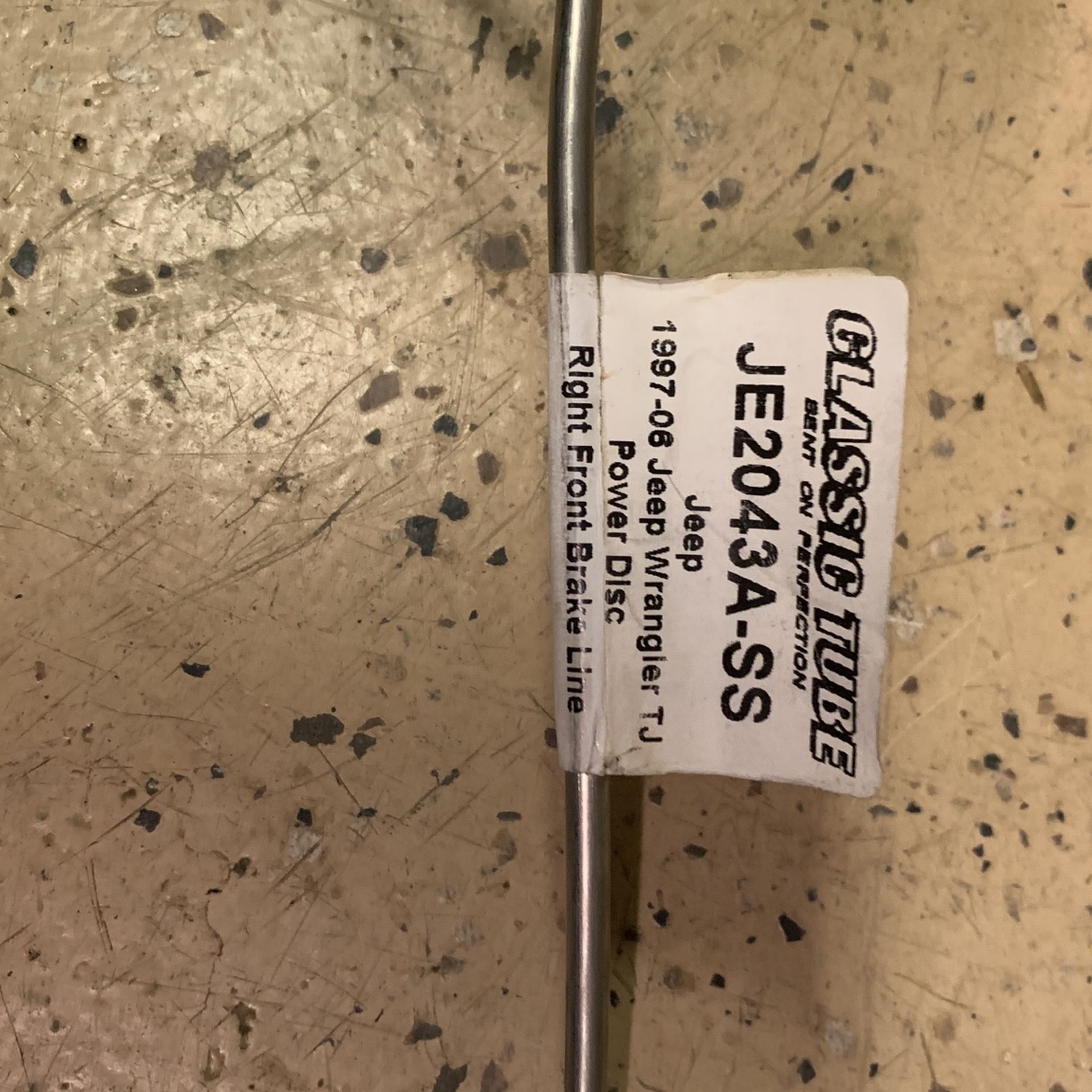 Jeep Brake Line - Classic Tube Model JE2043A-SS