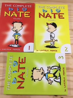 The Complete Big Nate Volumes 1-3 by Lincoln Peirce -Red, Yellow, Lime Paperback