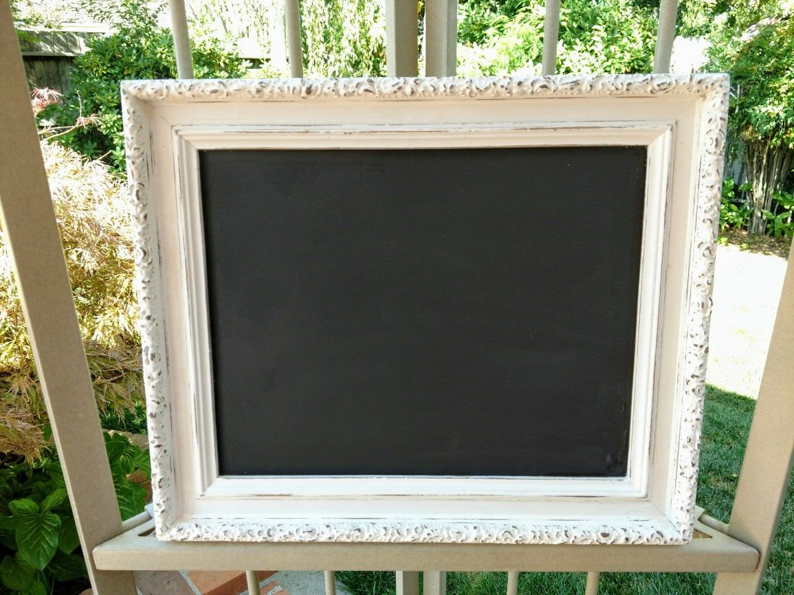 Chalkboard, Shabby Chic $30 STOCKTON 17 3/4" x 14 1/4" Solid Wood Antique Frame