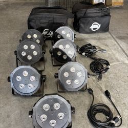 (7) ADJ Tripar Profile With Bags