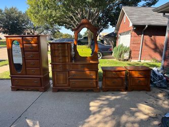Wood Bedroom Furniture Set – 4 Pieces