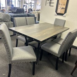 Dining Table With 6 Chairs 