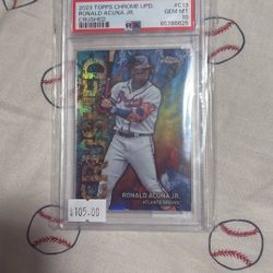 2023 Topps Chrome Update Crushed Ronald Acuna Jr. 