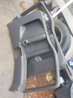 99-06 Chevrolet Silverado Extended Cab Rear Door Panels Charcoal Grey Gray