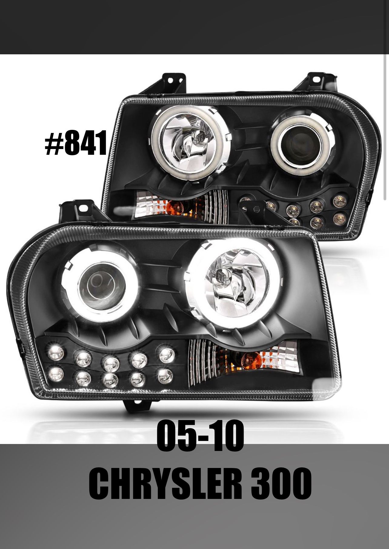 2005 To 2010 Chrysler 300 Headlights (FOR THE PAIR)
