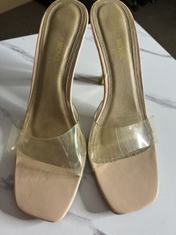 Nude Clear Heels 
