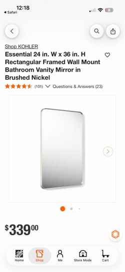 Kohler vanity mirror Kohler vanity mirror