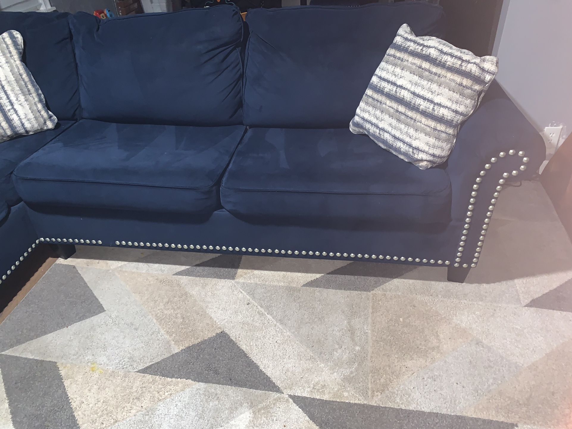 Blue Sectional Couch
