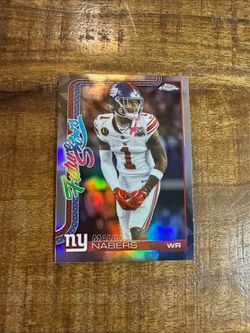 Malik Nabors future stars 2025 TOPPS chrome refractor $4