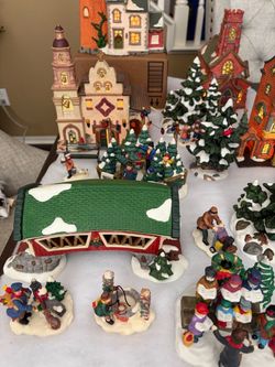 Christmas Village Collection with Buildings and Figurines
