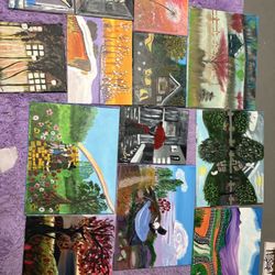 Huge Lot Of Paintings!