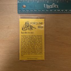 Walt Disney Fortune Red Jolly Roger Pirates Of The Caribbean Card